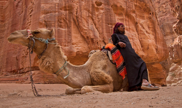 Eind van de dag in Petra