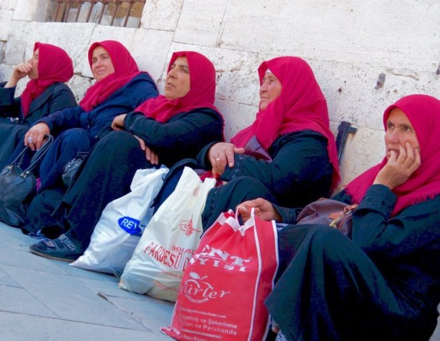 Bezoekers Mevlana museum,Konya,Turkije