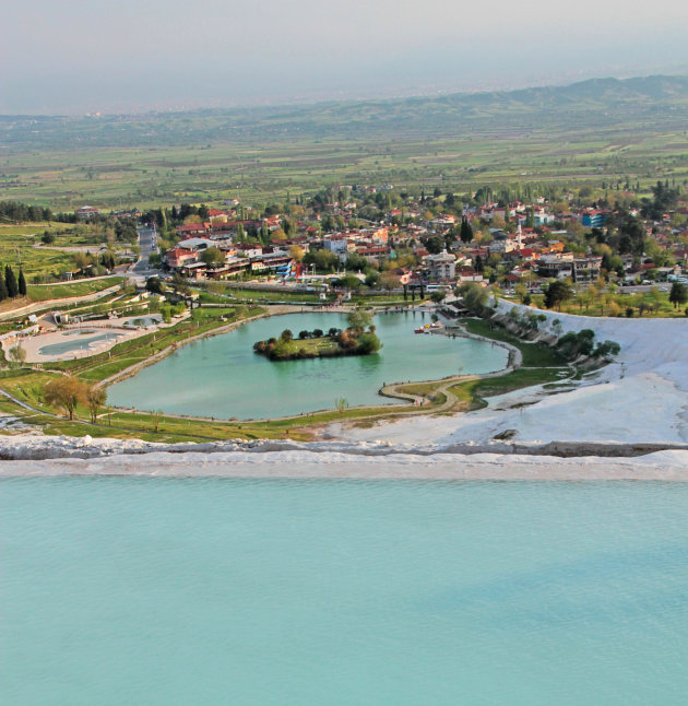 Uitzicht over Pamukkale