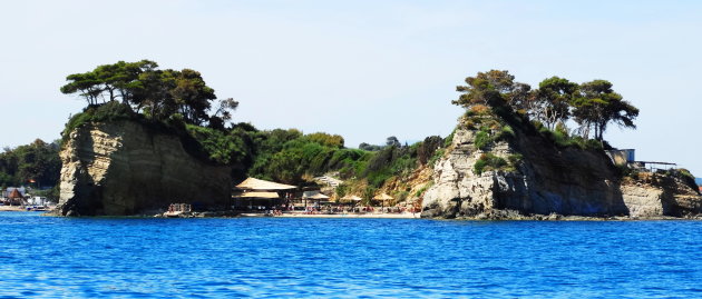 Het ministrand bij Agios Sostis