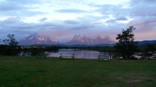 Zonsopkomst bij Torres del Paine