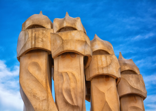 De schoorsteen van Casa Milà - La Pedrera - Gaudi 