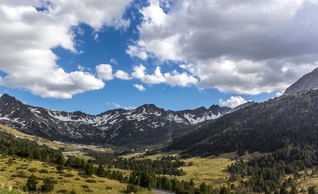 Uitzicht op de bergen in Andorra