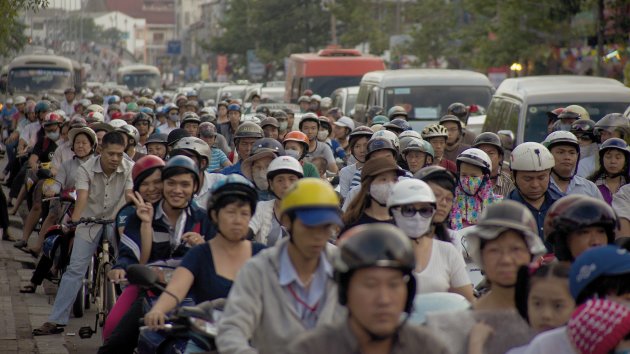 Brommertjes, brommertjes en een eenzame fietser