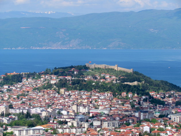 zicht op Ohrid