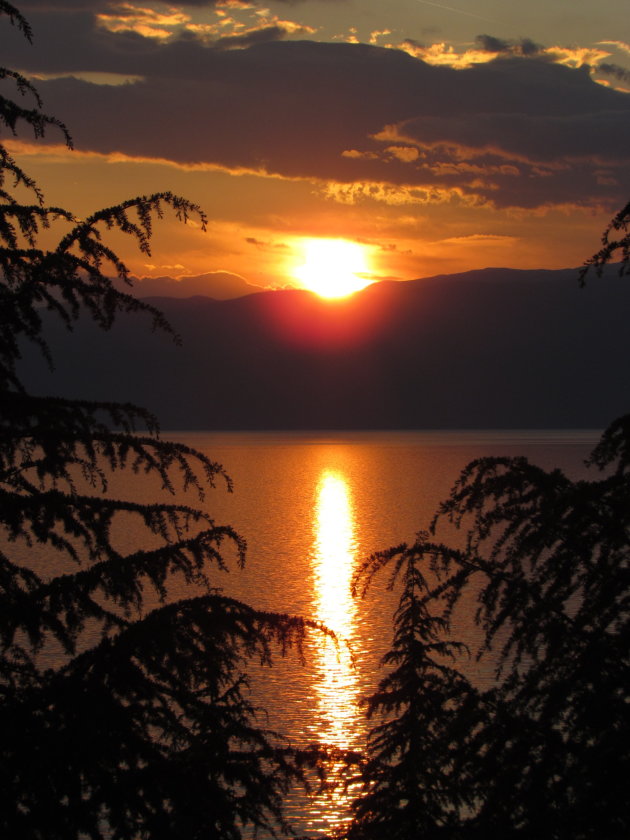 Sunset Lake Ohrid