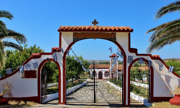 Kleurrijk kerkje op Limnos