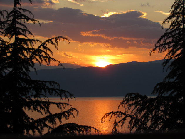 Sunset Lake Ohrid