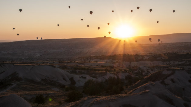 Stap in een luchtballon boven Cappadocia