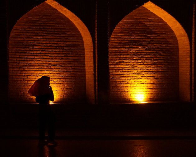 Romantische avond bij de Zayanderivier