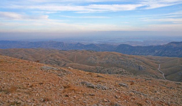 Uitzicht vanaf Nemrut Dagi