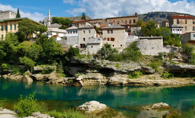 Langs de Neretva rivier