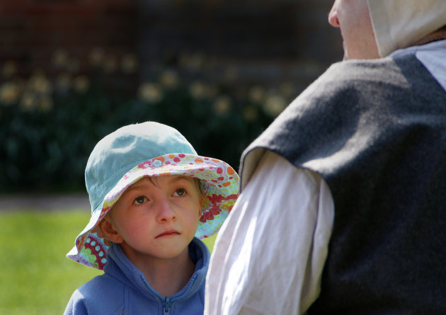 Meewerken op Mary Arden's farm