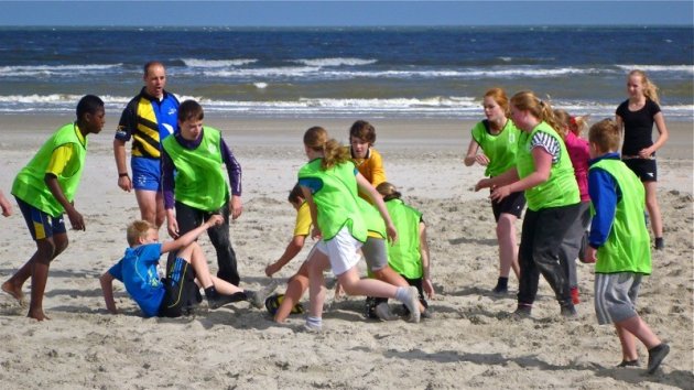 Op het strand van Ameland