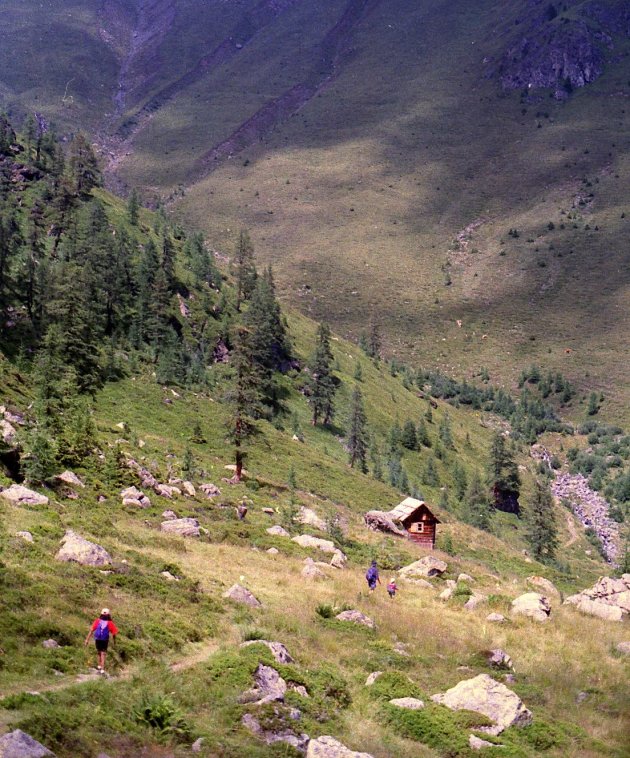 Bergwandeling naar de hut