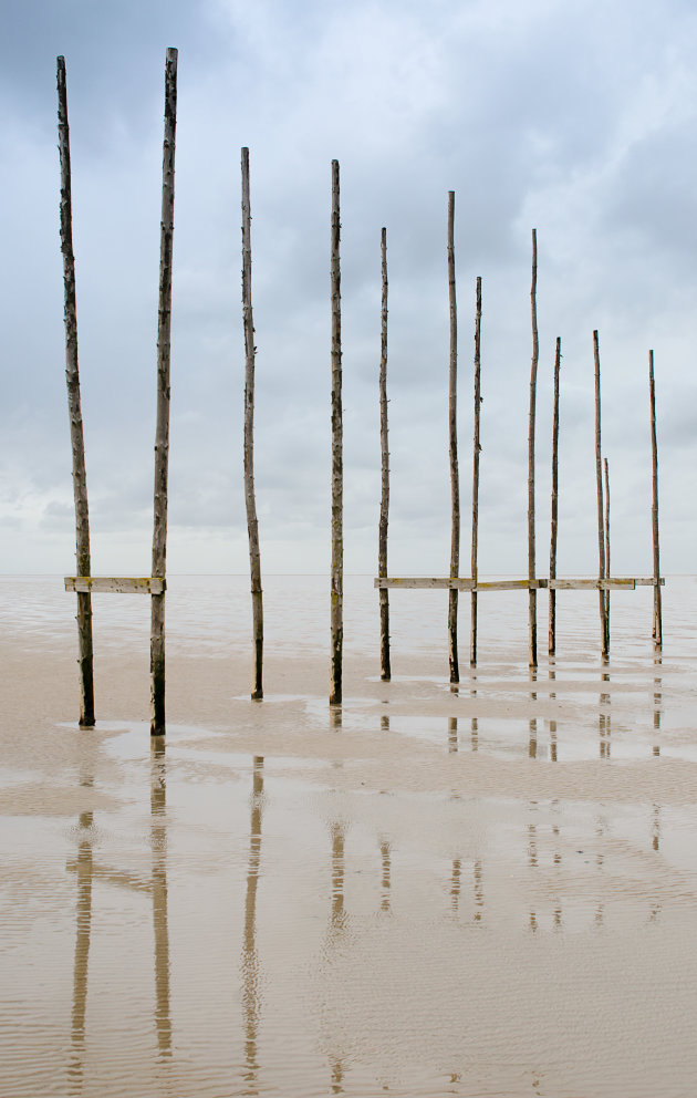 Verlaten steiger naar Texel