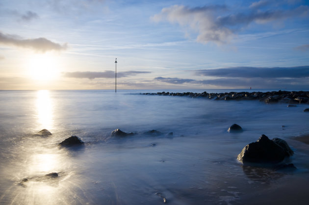 Ochtendzon over het Wad