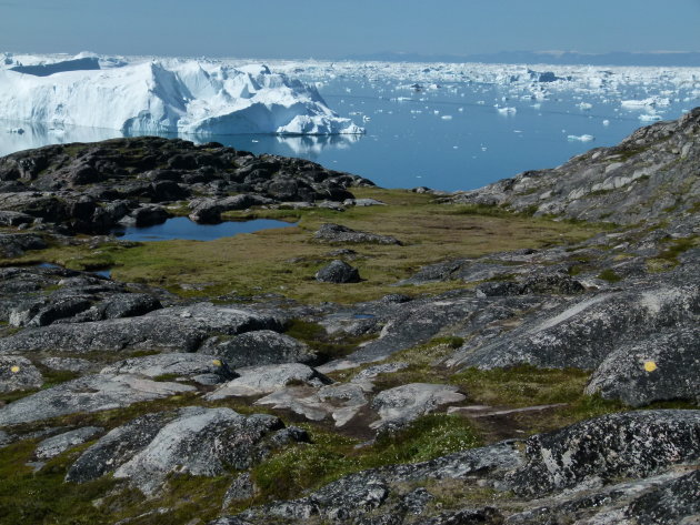 IJsbergen in de Disko Bay