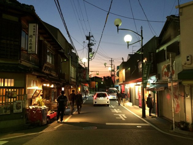 Zomaar een gemoedelijk straatje in Japan