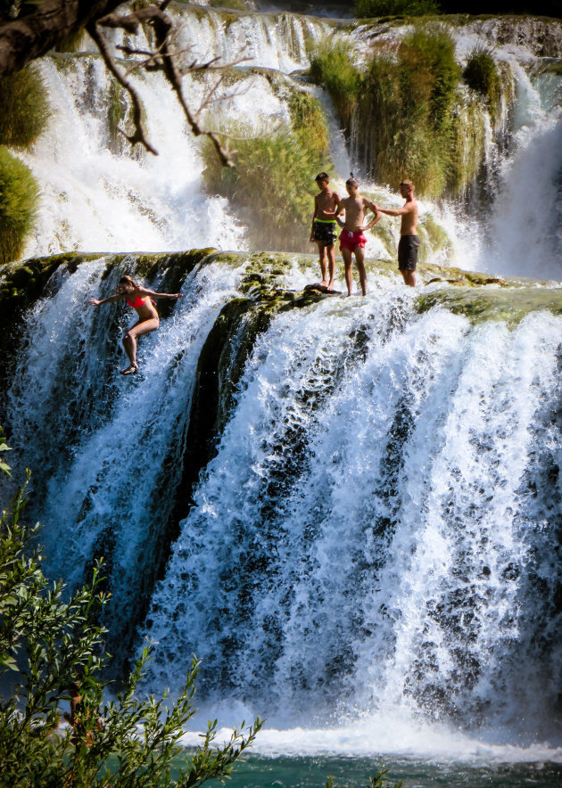 Waterval jumping 