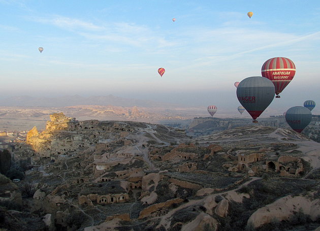 Ballonvaart boven Cappadocië