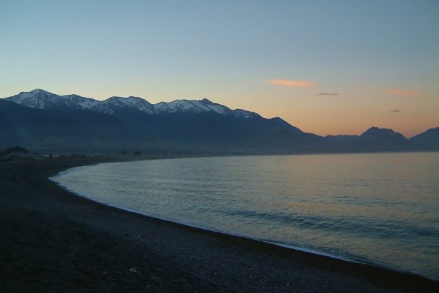 Black sand beach