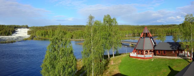 Uitzicht op Storforsen.