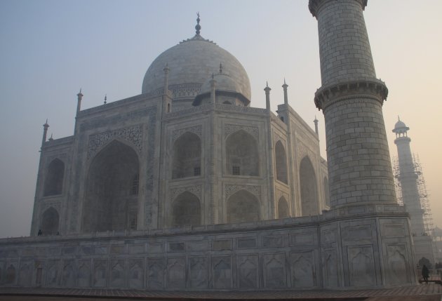 Vroege ochtend bij de Taj