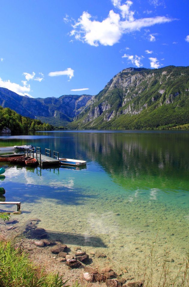 Het meer van Bohinj