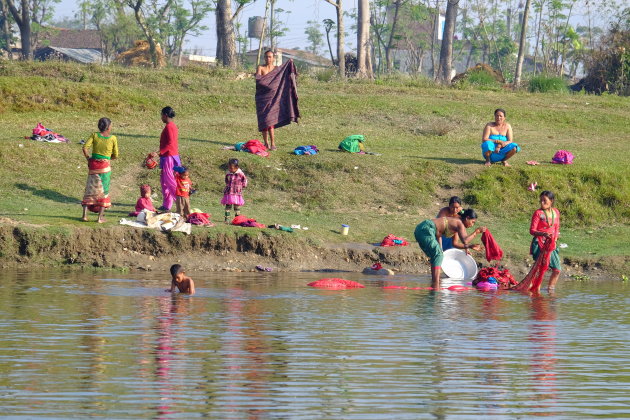 De wasplaats in Sauraha