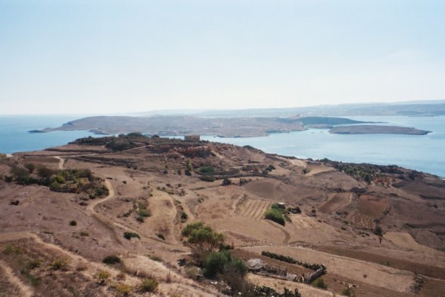 Uitzicht vanaf Gozo