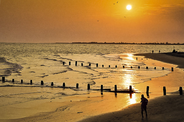 Zonsondergang bij Bakau -Gambia