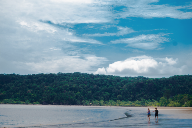 Prachtige aankomst bij Bako National Park, Borneo, Maleisië