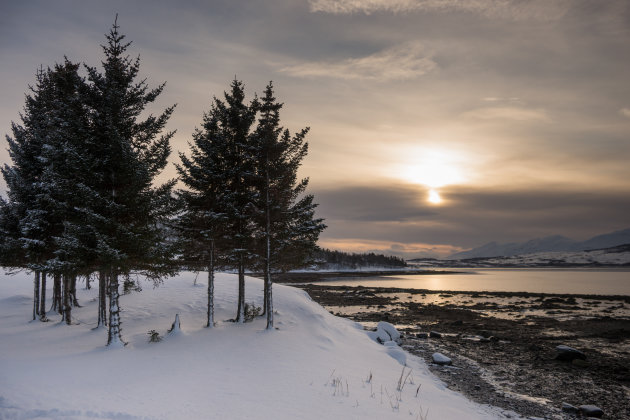 Håkøya eiland vlakbij Tromsø