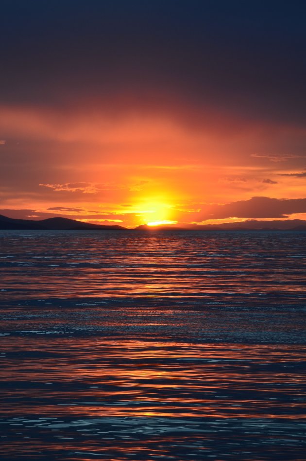 Zonsondergang bij Zadar