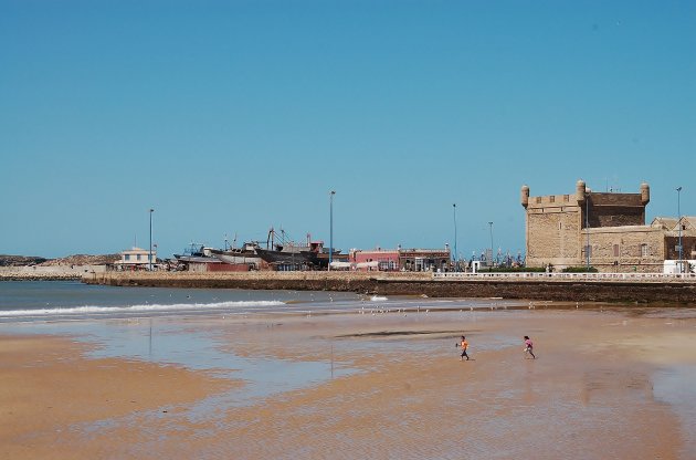 Rennen op het strand