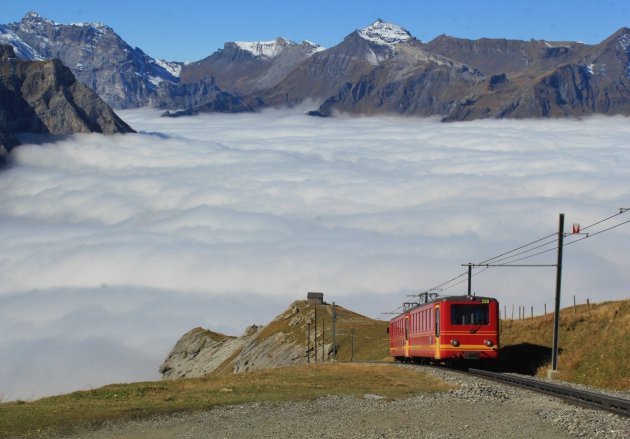 Trein naar de wolken...