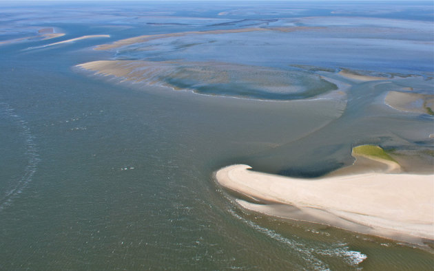 Zicht over het wad