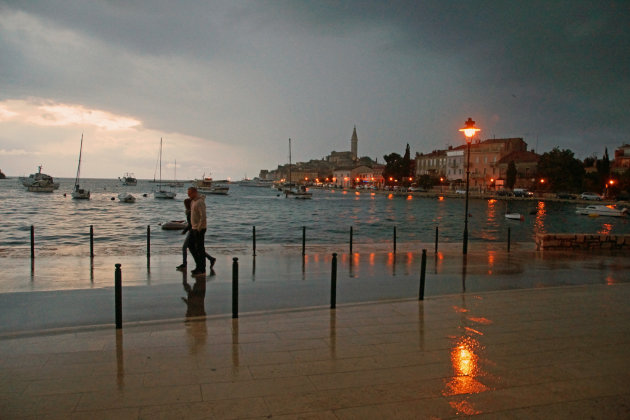 Walking in the rain