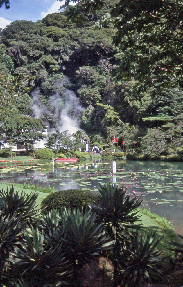 Hete bronnen in Beppu.