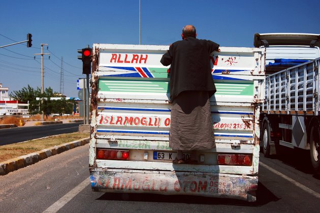 de weg op in Turkije