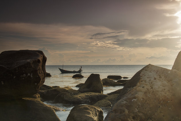 Zonsondergang op Phu Quoc eiland