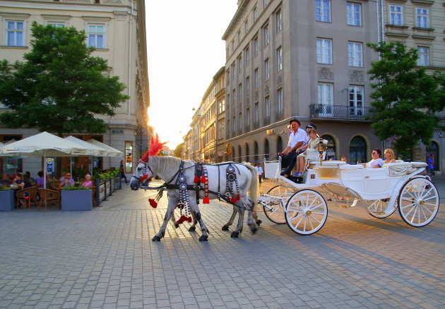 Rijtour in de avondzon