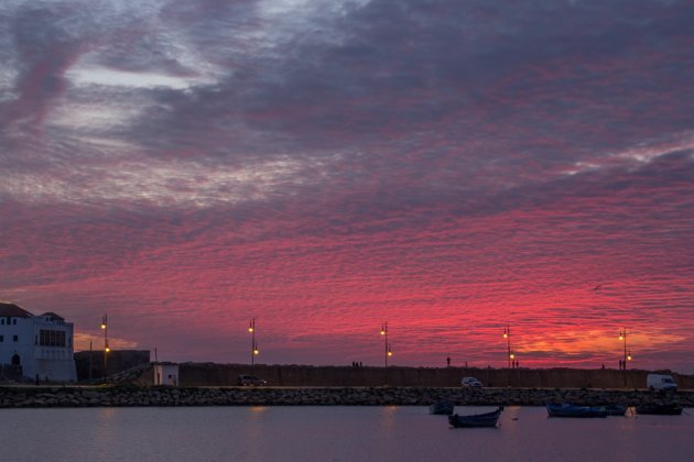 Bijzondere zonsondergang boven Asilah