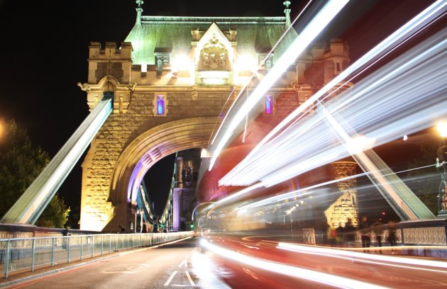 Tower bridge at night