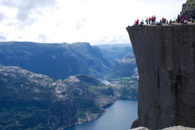 600 meter boven het fjord