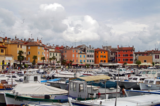 De haven van Rovinj