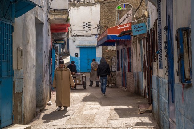 Larache, ook in het blauw