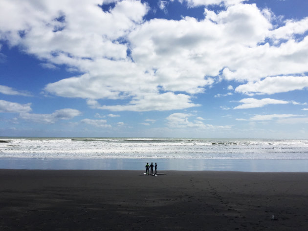 whitewash and black sand