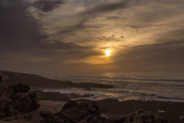 Zonsondergang Sidi Waffay Beach